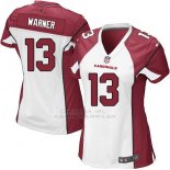 Camiseta Arizona Cardinals Warner Blanco Rojo Nike Game NFL Mujer