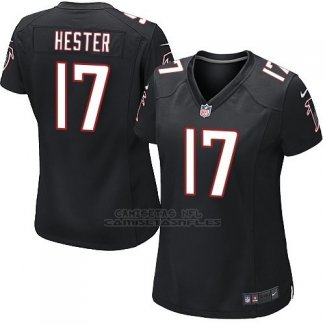 Camiseta Atlanta Falcons Hester Negro Nike Game NFL Nino