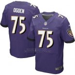 Camiseta Baltimore Ravens Ogden Violeta Nike Elite NFL Hombre Camiseta Baltimore Ravens Ogden Violeta Nike Elite NFL Hombre