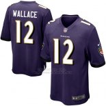 Camiseta Baltimore Ravens Wallace Violeta Nike Game NFL Hombre
