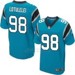 Camiseta Carolina Panthers Lotulelei Azul Nike Elite NFL Hombre