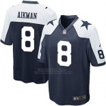 Camiseta Dallas Cowboys Aikman Negro Blanco Nike Game NFL Nino