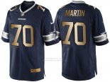 Camiseta Dallas Cowboys Martin Profundo Azul Nike Gold Game NFL Hombre Camiseta Dallas Cowboys Martin Profundo Azul Nike Gold Game NFL Hombre