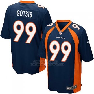 Camiseta Denver Broncos Gotsis Azul Oscuro Nike Game NFL Hombre