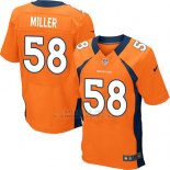 Camiseta Denver Broncos Miller Naranja Nike Elite NFL Hombre