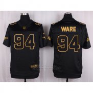 Camiseta Denver Broncos Ware Negro Nike Elite Pro Line Gold NFL Hombre