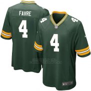 Camiseta Green Bay Packers Favre Verde Militar Nike Game NFL Hombre