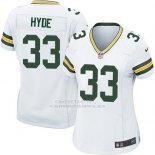 Camiseta Green Bay Packers Hyde Blanco Nike Game NFL Mujer