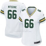 Camiseta Green Bay Packers Nitschke Blanco Nike Game NFL Mujer