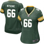 Camiseta Green Bay Packers Nitschke Verde Militar Nike Game NFL Mujer