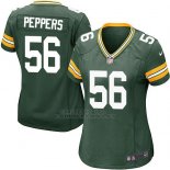 Camiseta Green Bay Packers Peppers Verde Militar Nike Game NFL Mujer