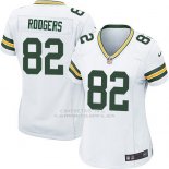 Camiseta Green Bay Packers Rodgers Blanco Nike Game NFL Mujer