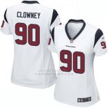 Camiseta Houston Texans Clowney Blanco Nike Game NFL Mujer
