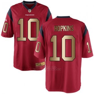 Camiseta Houston Texans Hopkins Rojo Nike Gold Game NFL Hombre