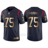 Camiseta Houston Texans Wilfork Profundo Azul Nike Gold Legend NFL Hombre