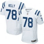 Camiseta Indianapolis Colts Kelly Blanco Nike Elite NFL Hombre