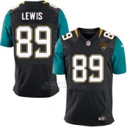 Camiseta Jacksonville Jaguars Lewis Negro Nike Elite NFL Hombre