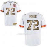 Camiseta Kansas City Chiefs Fisher Blanco Nike Gold Elite NFL Hombre