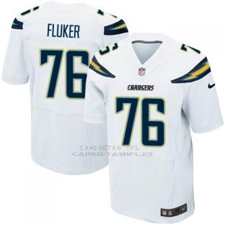 Camiseta Los Angeles Chargers Fluker Blanco Nike Elite NFL Hombre