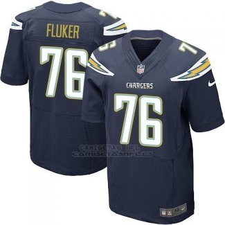 Camiseta Los Angeles Chargers Fluker Profundo Azul Nike Elite NFL Hombre