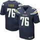 Camiseta Los Angeles Chargers Fluker Profundo Azul Nike Elite NFL Hombre