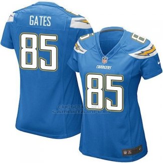 Camiseta Los Angeles Chargers Gates Azul Nike Game NFL Mujer