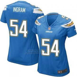 Camiseta Los Angeles Chargers Ingram Azul Nike Game NFL Mujer