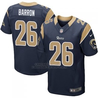 Camiseta Los Angeles Rams Barron Profundo Azul Nike Elite NFL Hombre