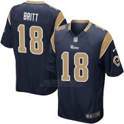 Camiseta Los Angeles Rams Britt Negro Nike Game NFL Hombre
