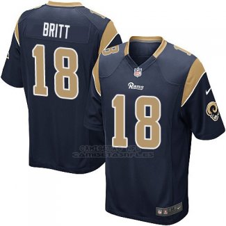 Camiseta Los Angeles Rams Britt Negro Nike Game NFL Hombre