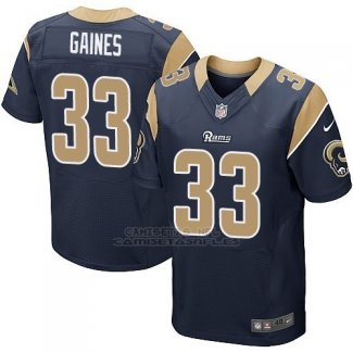 Camiseta Los Angeles Rams Gaines Profundo Azul Nike Elite NFL Hombre