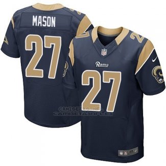 Camiseta Los Angeles Rams Mason Profundo Azul Nike Elite NFL Hombre