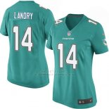 Camiseta Miami Dolphins Landry Verde Nike Game NFL Mujer