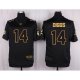 Camiseta Minnesota Vikings Diggs Negro Nike Elite Pro Line Gold NFL Hombre