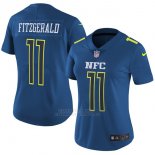 Camiseta NFC Fitzgerald Azul 2017 Pro Bowl NFL Mujer