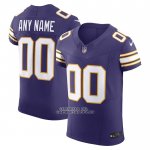 Camiseta NFL Elite Minnesota Vikings Vapor F.U.S.E. Personalizada Violeta (2)