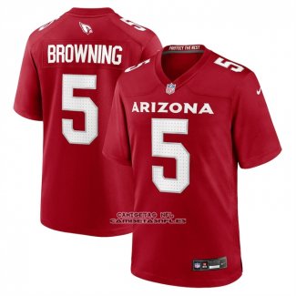 Camiseta NFL Game Arizona Rojos Baron Browning Rojo