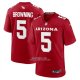 Camiseta NFL Game Arizona Rojos Baron Browning Rojo