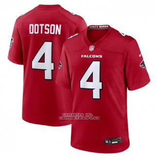 Camiseta NFL Game Atlanta Falcons Jahan Dotson Rojo