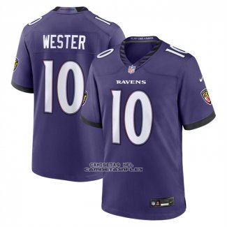 Camiseta NFL Game Baltimore Ravens LaJohntay Wester Violeta1