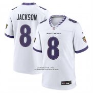 Camiseta NFL Game Baltimore Ravens Lamar Jackson Blanco1