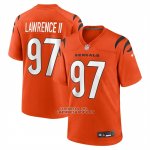 Camiseta NFL Game Cincinnati Bengals Dexter Lawrence II Naranja