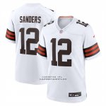 Camiseta NFL Game Cleveland Browns Shedeur Sanders 2025 Draft Blanco
