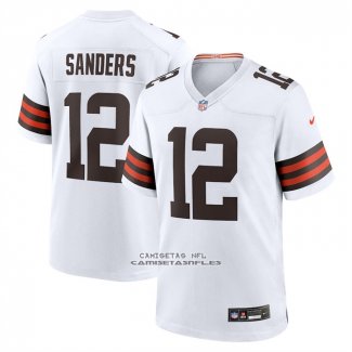 Camiseta NFL Game Cleveland Browns Shedeur Sanders 2025 Draft Blanco