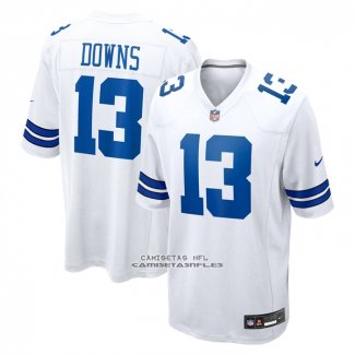 Camiseta NFL Game Dallas Cowboys Caleb Downs Blanco