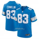 Camiseta NFL Game Detroit Lions Tyler Conklin Azul