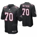 Camiseta NFL Game Hombre Atlanta Falcons Jake Matthews Negro