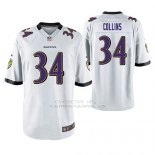 Camiseta NFL Game Hombre Baltimore Ravens Alex Collins Blanco