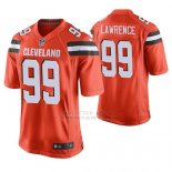 Camiseta NFL Game Hombre Cleveland Browns Devaroe Lawrence Naranja Camiseta NFL Game Hombre Cleveland Browns Devaroe Lawrence Naranja