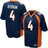 Camiseta NFL Game Hombre Denver Broncos 4 Case Keenum Azul Alternate
